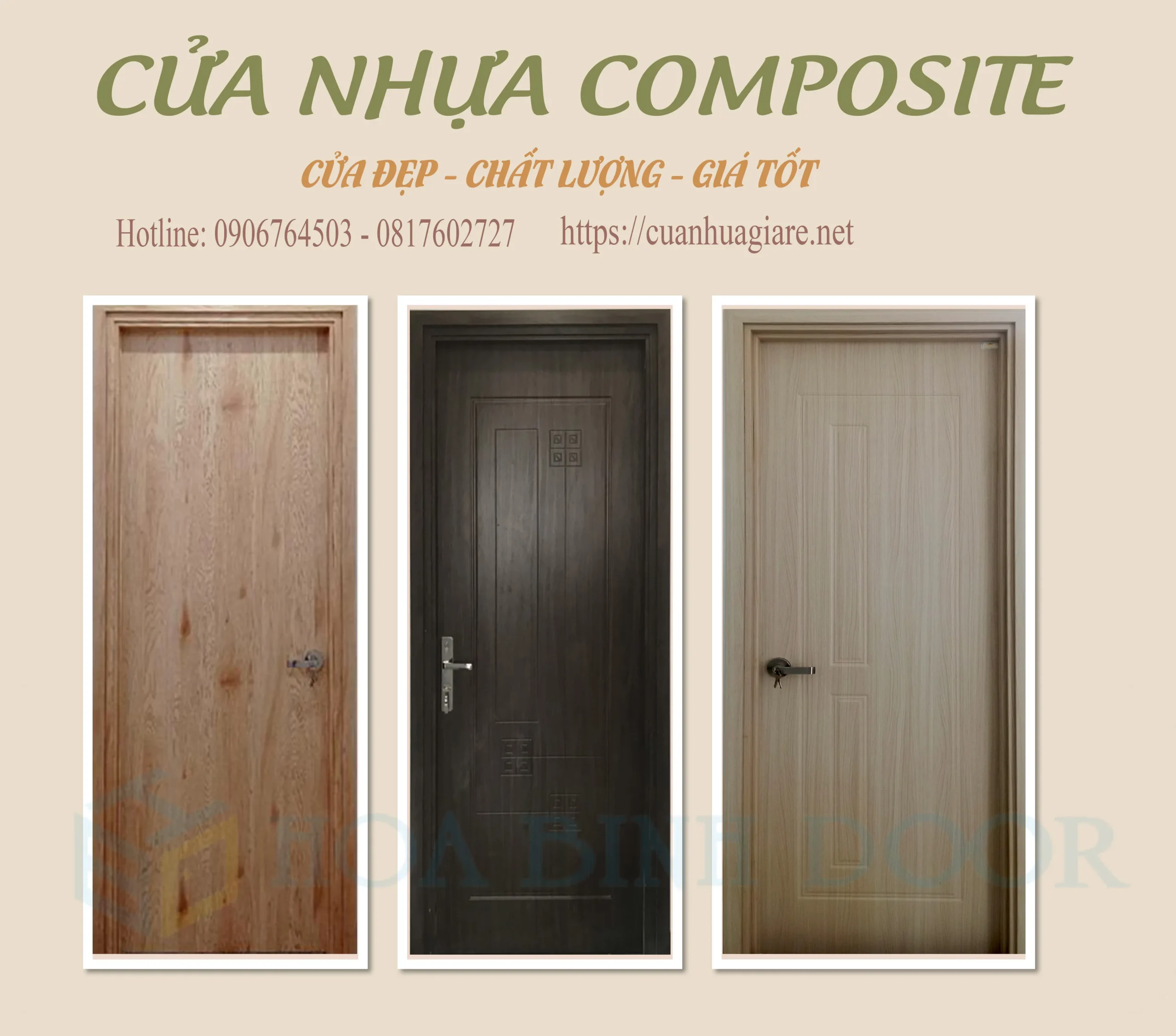 CỬA NHỰA COMPOSITE TẠI LONG KHÁNH - ĐỒNG NAI - CỬA NHỰA GIÁ RẺ