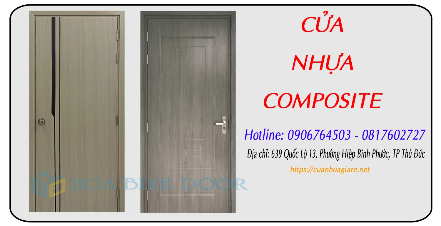 CỬA NHỰA COMPOSITE TẠI GÒ VẤP - CỬA NHỰA CHO PHÒNG NGỦ VÀ VỆ SINH