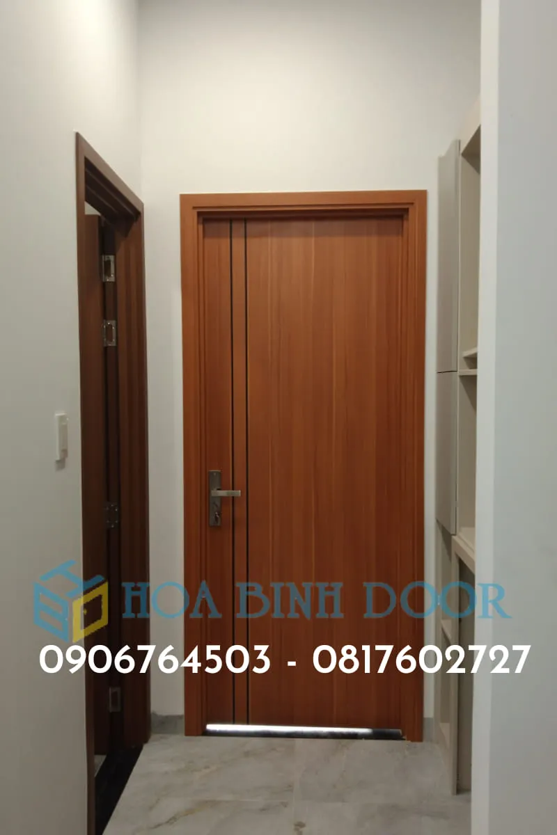 CỬA GỖ CÔNG NGHIỆP MDF MELAMINE TẠI QUẬN 12 - MẪU CỬA HIỆN ĐẠI