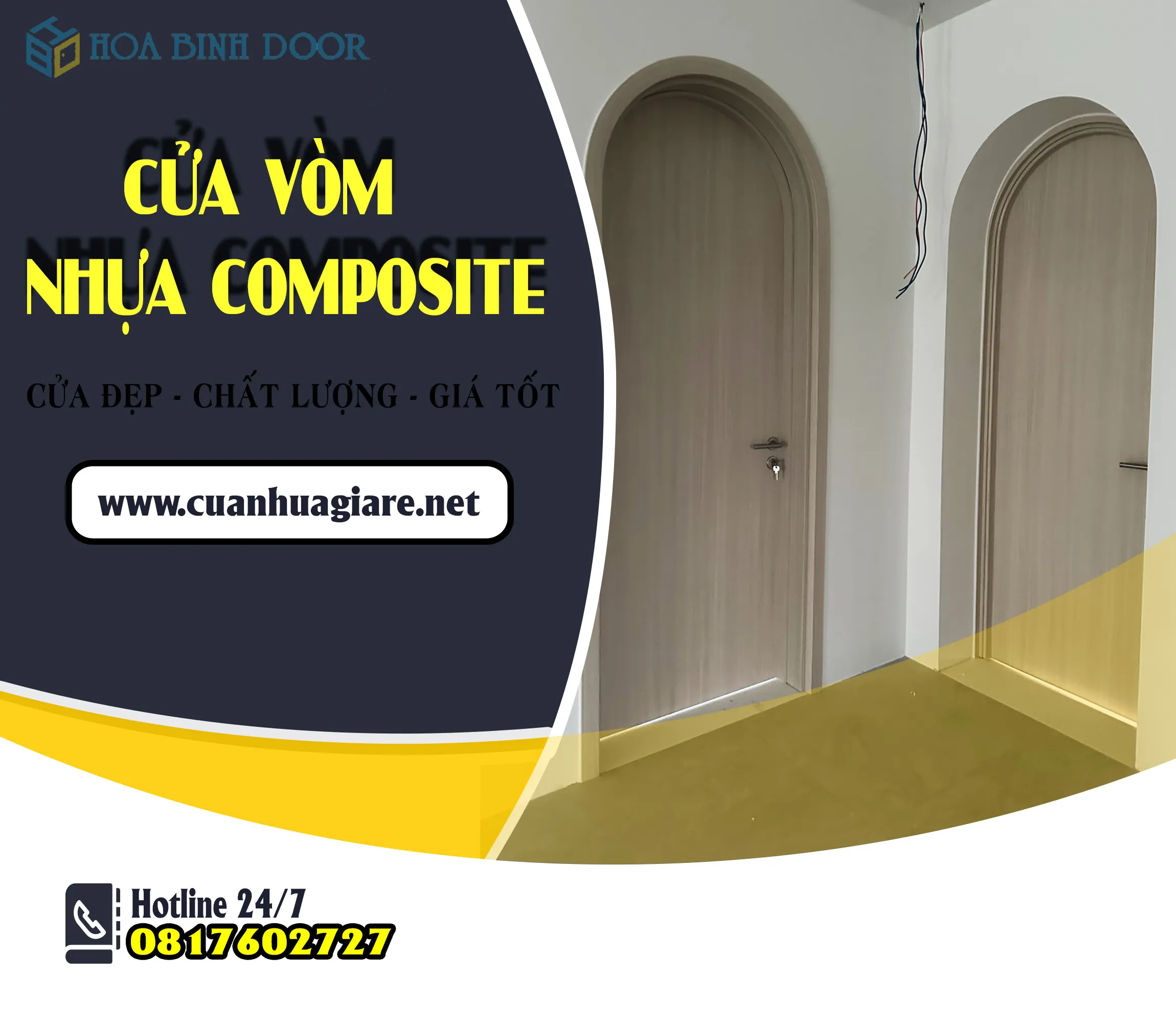 CỬA VÒM NHƯA COMPOSITE TẠI PHƯỜNG PHÚ THỌ - HỒ CHÍ MINH